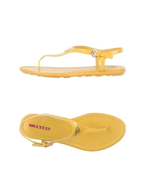 prada yellow flip flops|farfetch Prada slides.